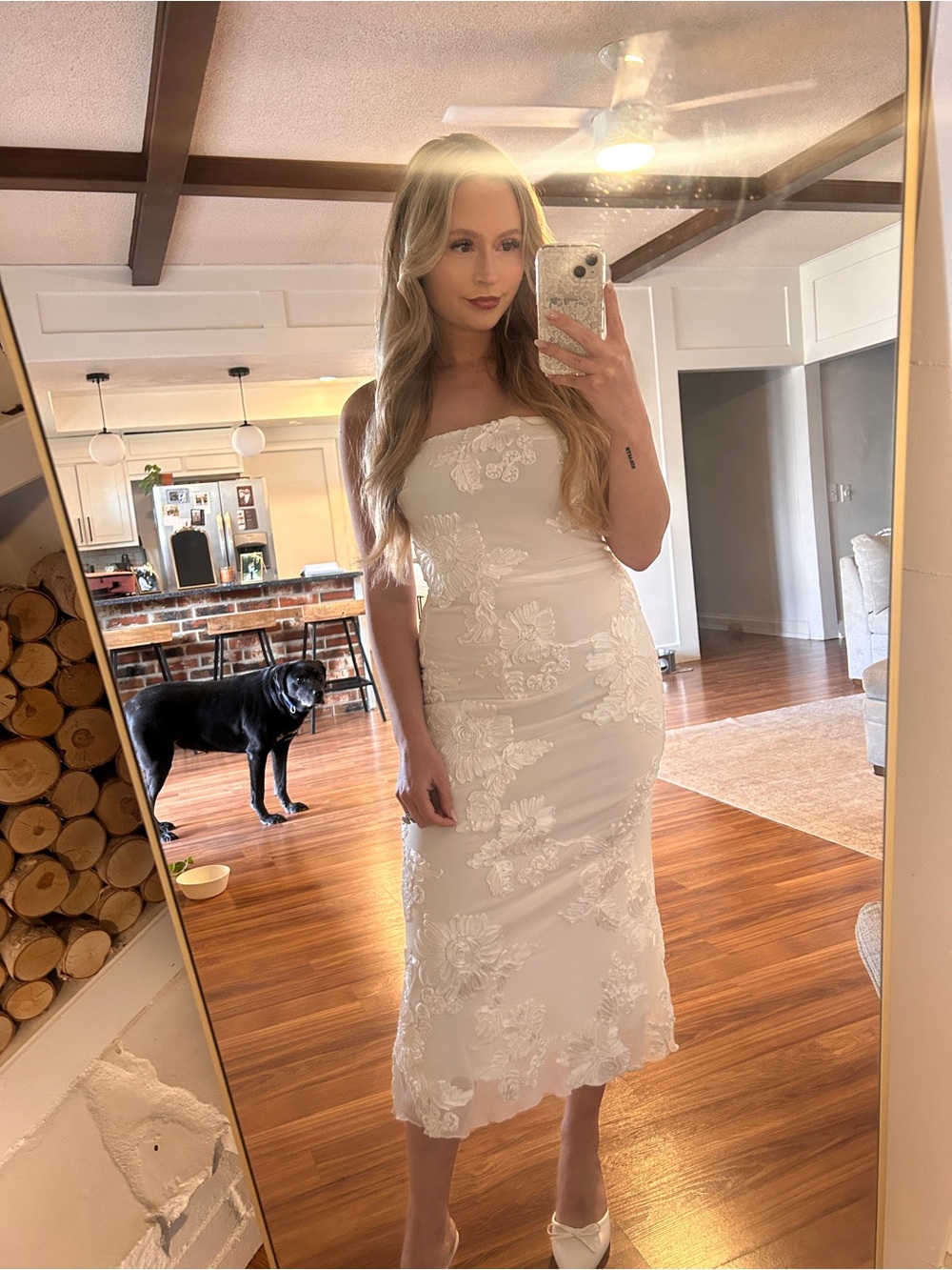 white dress